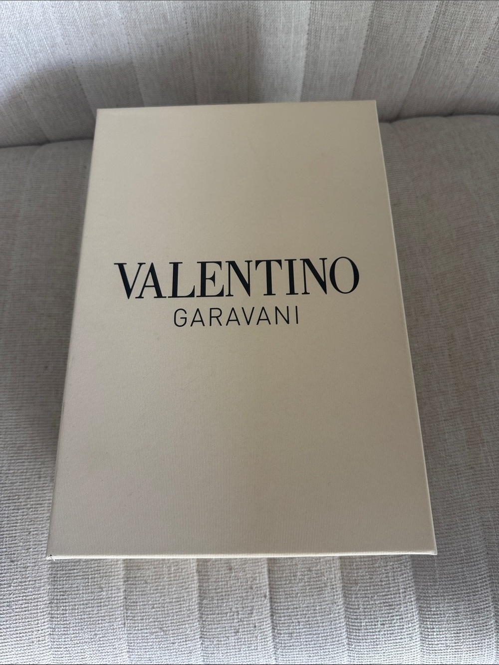 Valentino Cream shoe Box with Black Logo